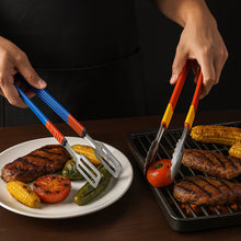 Stainless Steel Multipurpose Utility Tong / Serving Food Tongs / Tong for Kitchen and Bar / Frying, Clipping, Grilling Tong (2 Pcs Set)