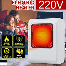 Room Heater 220V Brown Box Heater with Plug for Office & Bedroom Use