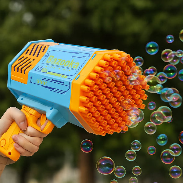 69 Holes Big Rechargeable Powerful Machine Bubble Gun Toys for Kids Adults, Bubble Makers, Big Rocket Boom Bubble Blower Best Gifts