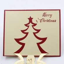 Unique 3D -Up Wishing Card (Christmas): 1 Pc