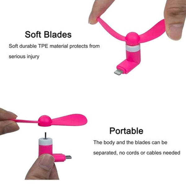 Mini Mobile Phone Cooling Fan - (1 Pc)