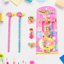 Fun Candy Design Pencil Set With Accessories Set (1 Set )